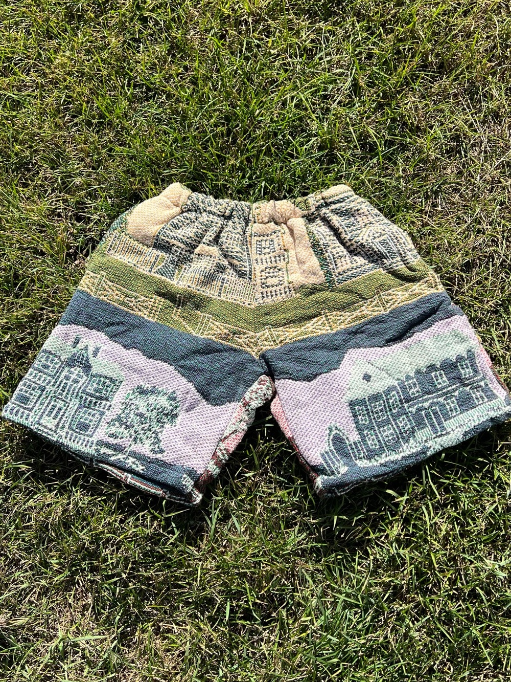 Upcycled Cotton Tapestry Shorts